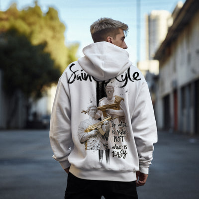 Hanorac Oversize Unisex RIGHT White