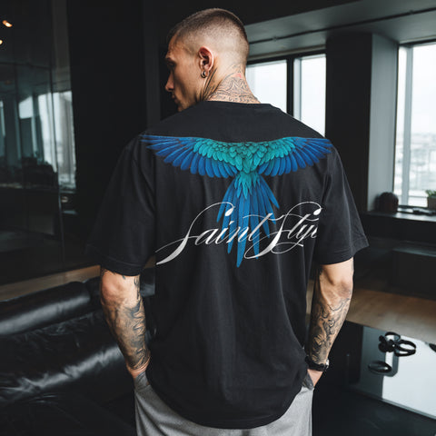 Tricou Oversize Unisex BLUE BIRD
