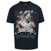 Tricou Oversize Unisex SADNESS FLOWER Black