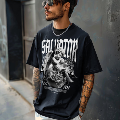 Tricou Oversize Unisex SALVATOR Black