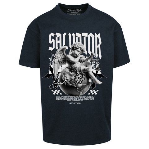 Tricou Oversize Unisex SALVATOR Black