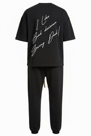 Set Loose-Fit Tricou+Pantaloni BAD DECISION