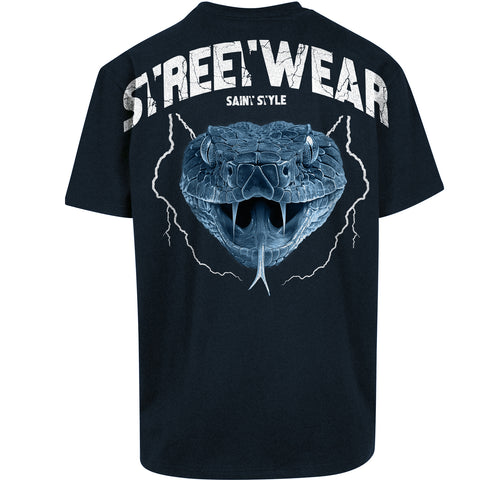 Tricou Oversize Unisex SNAKE TDR Black