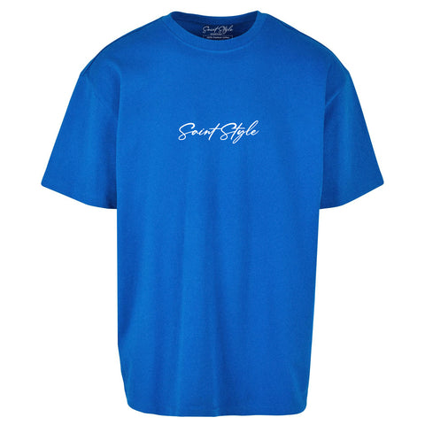 Tricou Oversize Unisex SOCIETY Blue