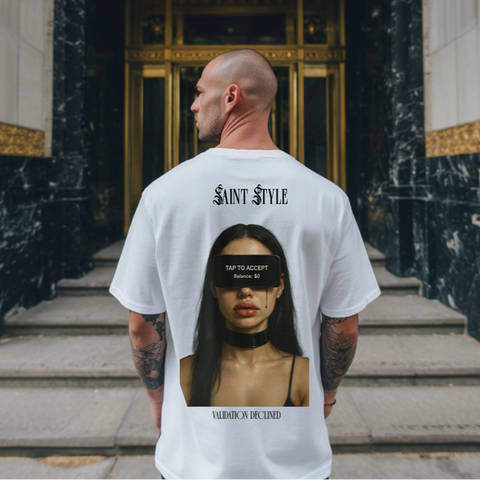 Tricou Oversize Unisex TAP TO ACCEPT