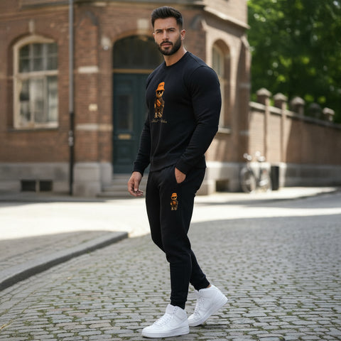Trening BP STREET VIBES Black + Tricou Cadou