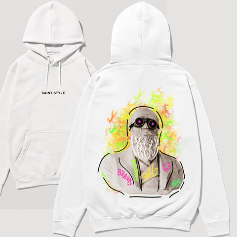 Hanorac UNISEX PREMIUM BRAND MASTER White