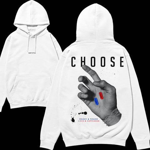 Hanorac UNISEX PREMIUM CHOOSE White