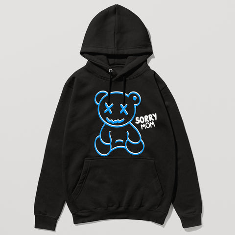 Hanorac UNISEX PREMIUM SORRY MOM BLUE Black
