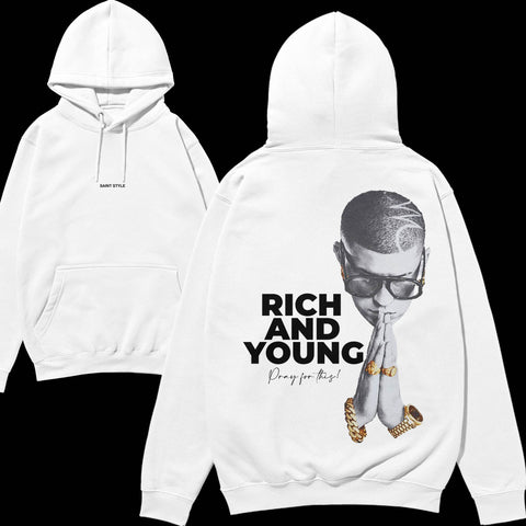 Hanorac UNISEX PREMIUM Rich And Young White