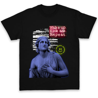 Tricou UNISEX WAKE UP Black