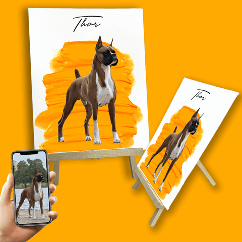Tablou Canvas cu Blănosul Tău Slim