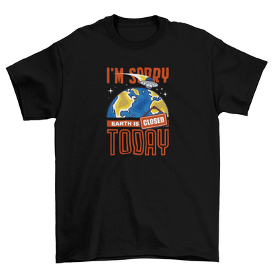 Tricou UNISEX SORRY Black